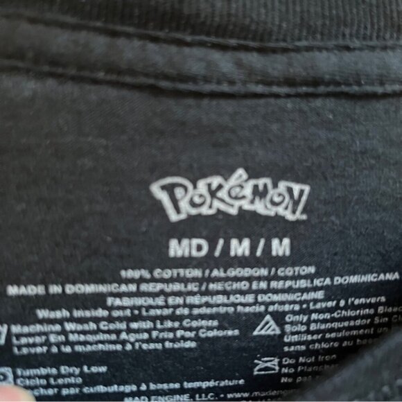 Pokemon Pikachu Electric Type Ready For Battle Graphic Print T-Shirt Sz M - Picture 3 of 6